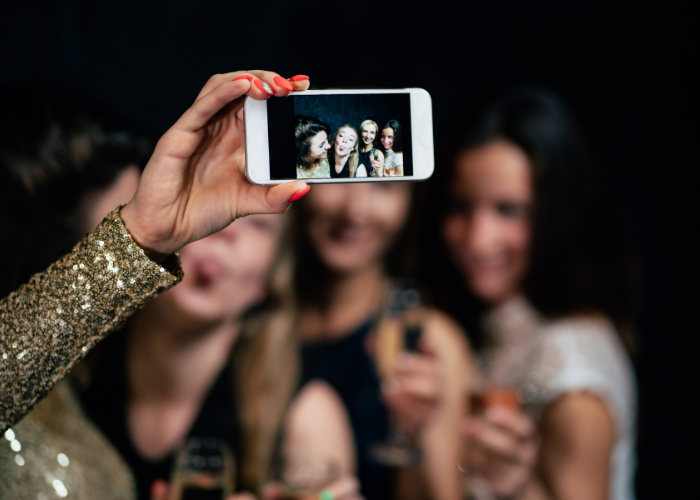 Selfie na babskim wieczorze
