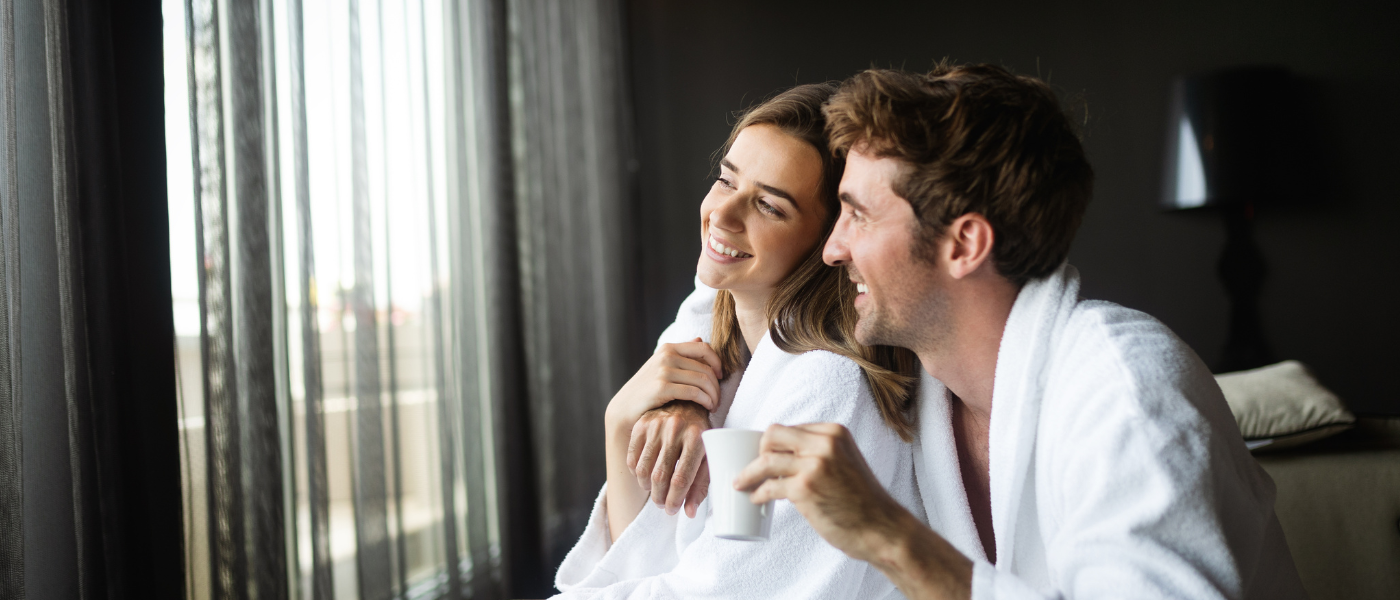 Romantyczna para w spa